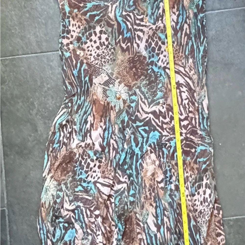 LOLA P- Floral bohemian cowl neck swing dress. XL - Picture 10 of 12